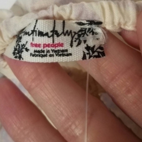 Free People Intimately In Control Ivory Mini Dress Size small NWT Floral Danity - Picture 6 of 6